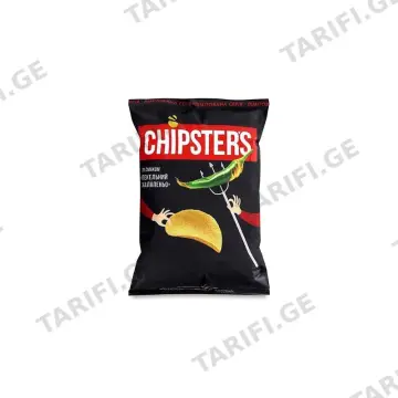 ჩიფსი "CHIPSTERS" კარტოფილის ნატურალური ჰალაპენიოს გემო 150 გრ
