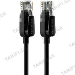 CABLETIME CAT6 UTP Patch Cable RJ45 1.5M Black (CT-CAT6U-PB1.5)