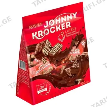 "Roshen"- ვაფლის კანფეტები "Johnny Krocker choco" 350გ